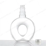 Garrafa de vidro de rum com tampa